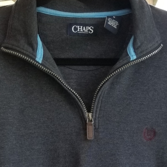 Chaps Mens Pullover Zippered - Picture 5 of 6